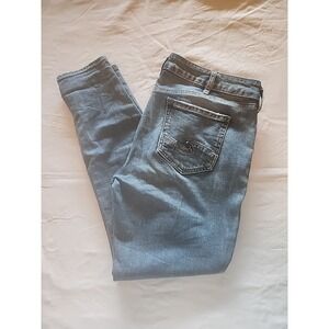 Silver Jeans Women's Elise Skinny 31/29 Medium Wash Mid-Rise Blue Stretch Denim